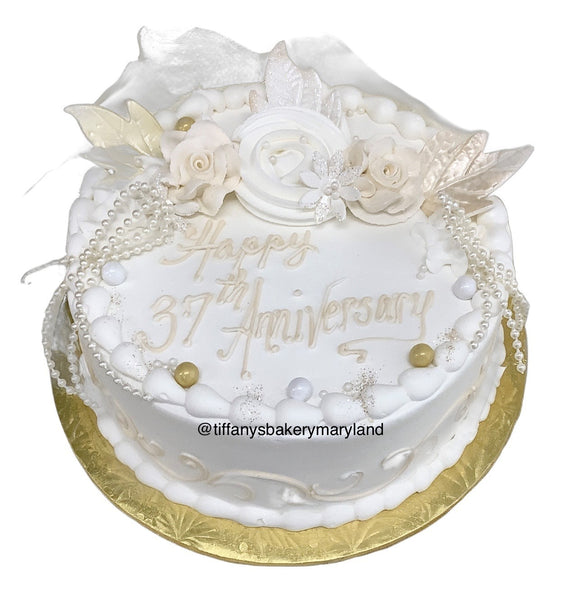 Anniversary Round Cake Tiffany's Bakery