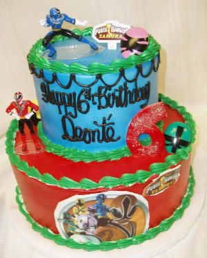 Power Rangers Celebration Tier Cake