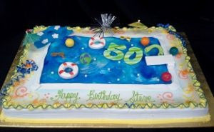 Swimming Pool on Full Sheet Cake