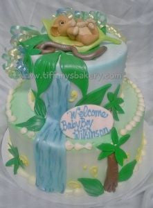 Baby Simba Celebration Tier Cake