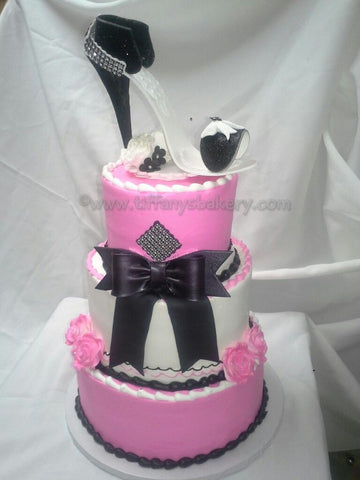 Stiletto on Celebration Tier Cake