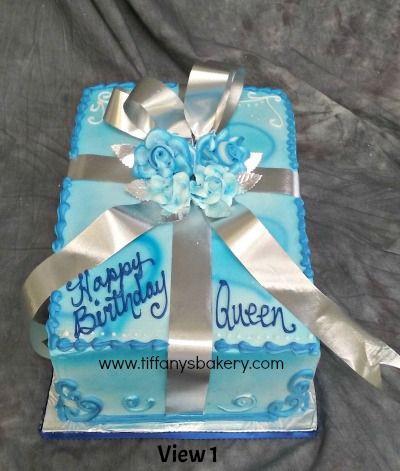 Gift Sheet Cake Double Layer 1/4 Sheet Cake