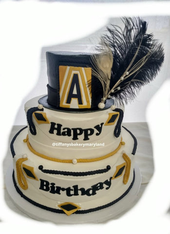 Celebration Tier Cake - Art Deco Top Hat
