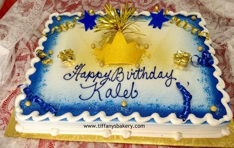 Crown on Sheet Cake