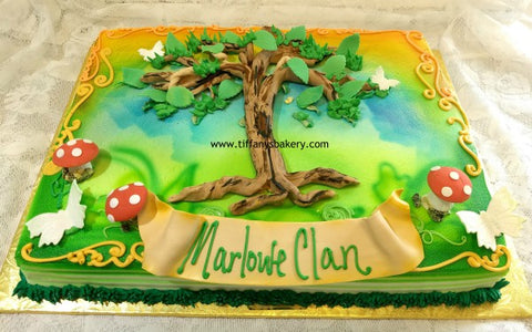 Family Tree Sheet Cake