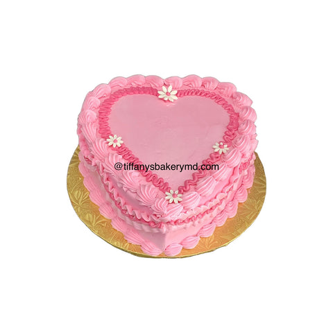 Heart Shaped 8" two layer cake