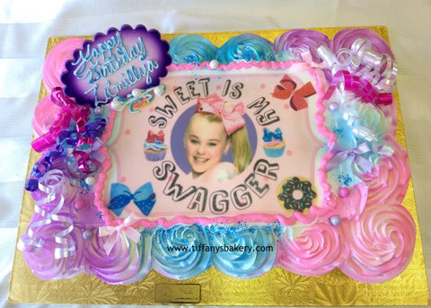 Cupcake Cake with Edible Image Layon JoJo Siwa 21855 - 24 cupcakes