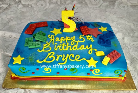 Building Blocks Sheet Cake