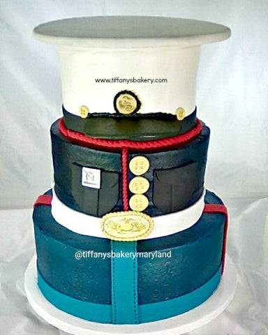 Military Marine Hat Celebration Tier
