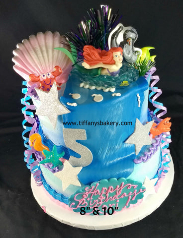 Little Mermaid Celebration Tier Cake