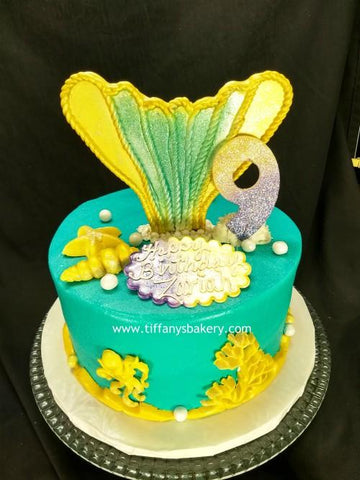 Mermaid Tail  Round Cake