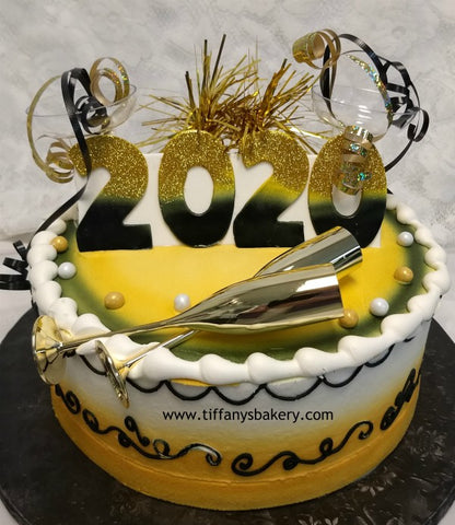 Happy New Year Round Cake