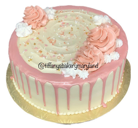 Drip Cake with Three Layers 10" Round Cake