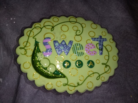 Pop Top - Sweet Pea Baby Shower Sheet Cake Basic Budget