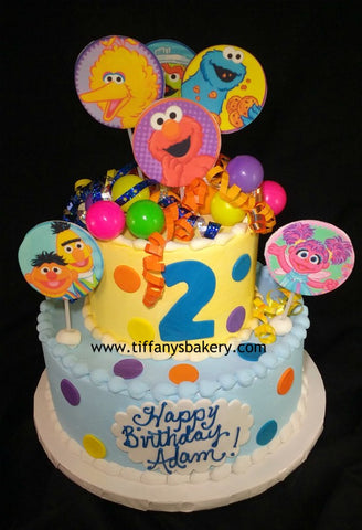 Sesame Street Characters Celebration Tier Cake