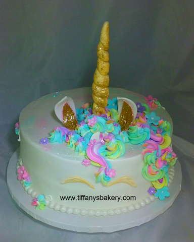 Unicorn Round Cake