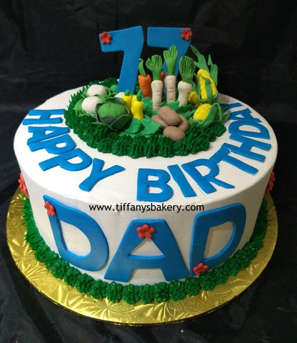 Veggie Garden Round Cake
