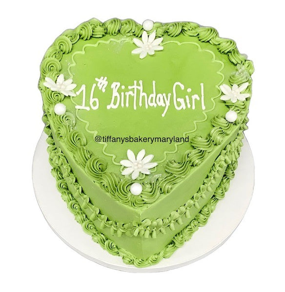 Heart Shaped 8" two layer cake