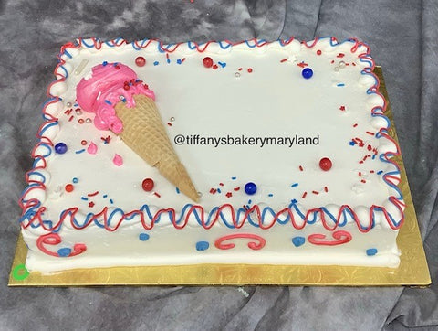 Ice Cream Cone Sheet Cake