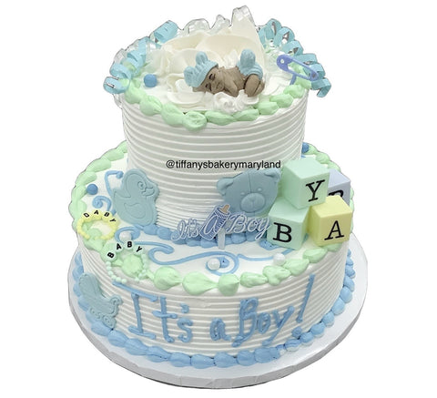 Baby 2 Tier Celebration Tier Cake