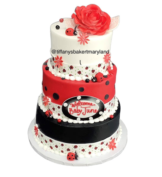Lady Bug Celebration Three Tier