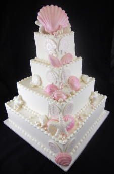 Pink Seashell Premier Wedding Cake