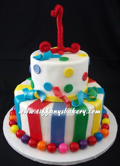 Gumballs Celebration Tier Cake