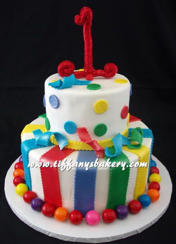 Gumballs Celebration Tier Cake