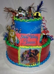 Power Rangers Celebration Tier Cake