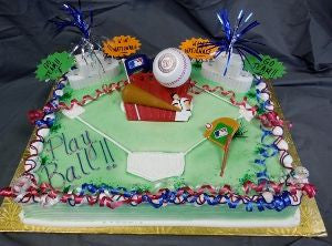 Washington Nationals Baseball Party Cake