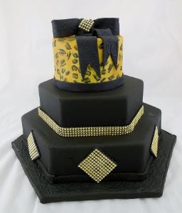 Cheetah Celebration Tier Cake