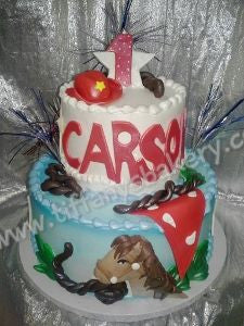 Cowboy Celebration Tier Cake