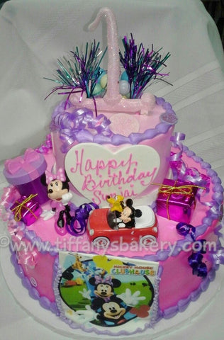 Mickey and Minnie Celebration Tier Cake