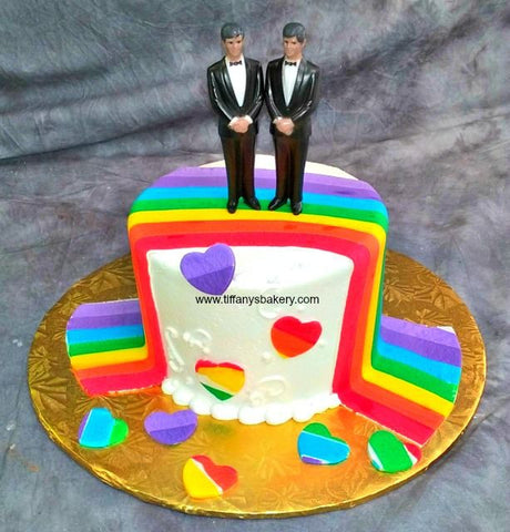 Rainbow Sky Premier Wedding Cake