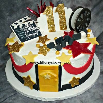 Movie Theme Happy Birthday Cake Topper Movie Night Cake Decorations for  Camera Popcorn Theater Film Theme Hollywood Movie Party Event Supplies :  Buy Online at Best Price in KSA - Souq is
