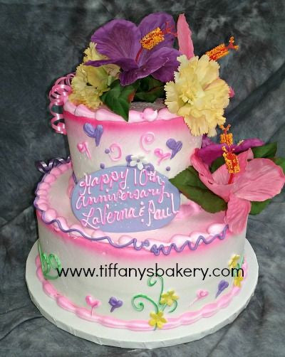 Hibiscus Celebration Tier Cake