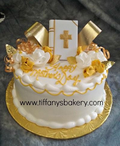 Round Cake with Bible