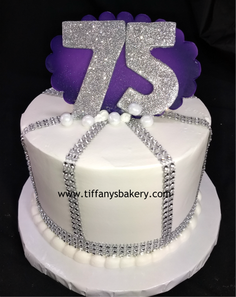 Bling Strips on Round Cake