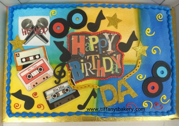 Blast from the Past  Theme Sheet Cake - 80's and 90's remembered