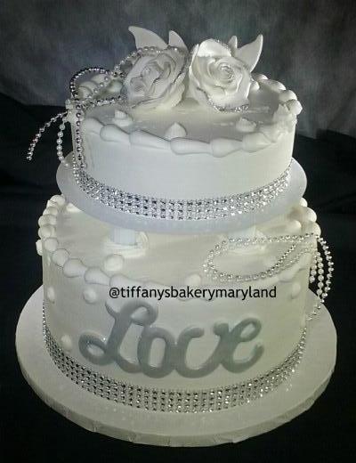 Courthouse Quickie Round Wedding Cake - 2 Days Notice Required