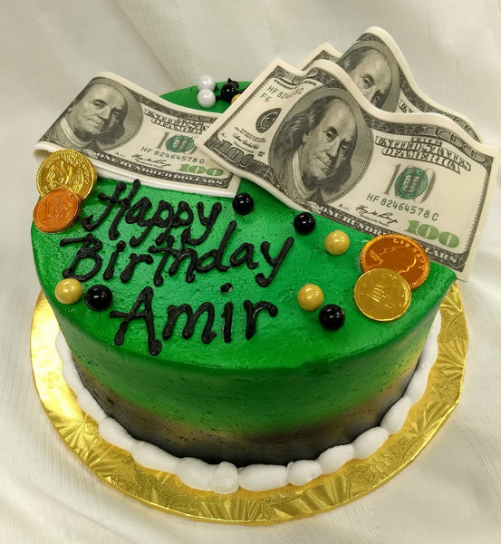 Money Cake $100 Bills - 8" Round