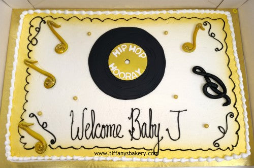 Record  on Sheet Cake