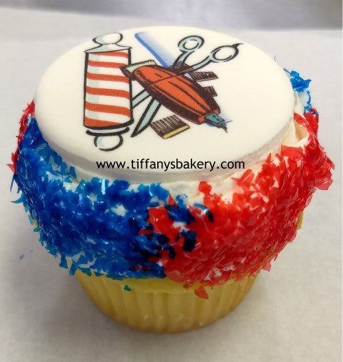 Cupcakes with Edible Image Layon Design