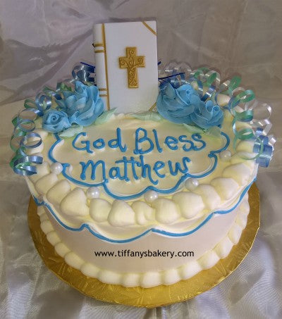 Round Cake with Bible