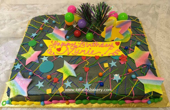 Black CelebrationSheet Cake