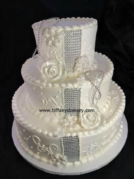 Bling Fling Classic Gold Wedding Cake