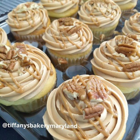 Caramel Frosted Cupcakes