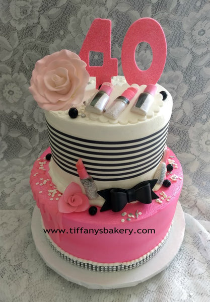 Round Celebration Tier Cake - 6" and 8" Round Birthday Cake