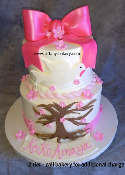 Round Cake with Bow
