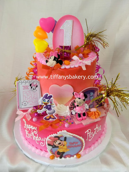 Minnie Mouse Celebration Tier Cake